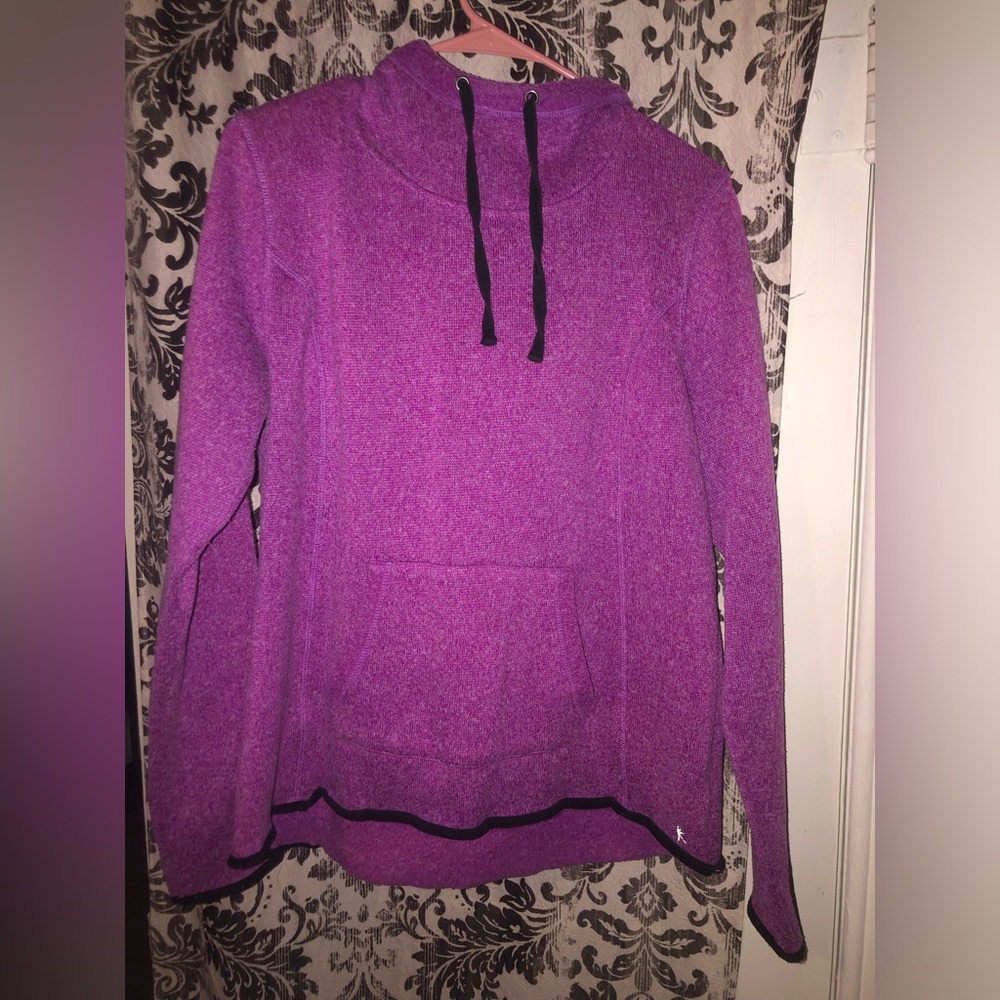Danskin Now Violet Pullover Hoodie with Front Pocket